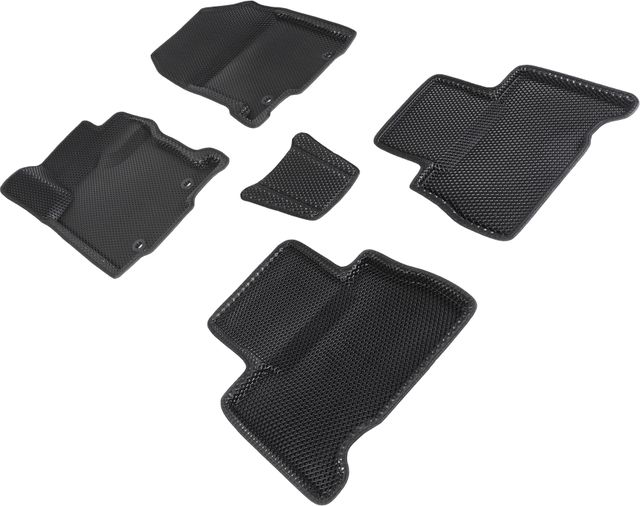Коврики Seintex 3D EVA ромб для салона Lexus NX 2014-2021 ЧЕРНЫЕ. Артикул 95309
