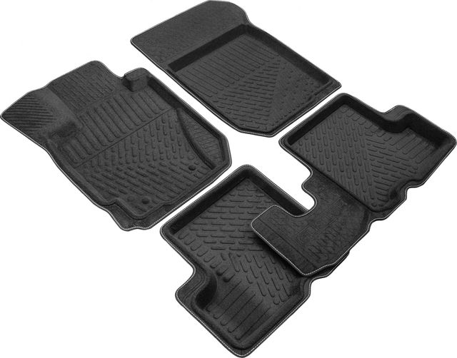 Коврики Rezkon 3D Evaplast для салона Renault Duster 4WD I рестайлинг 2015-2020. Артикул 4529050300