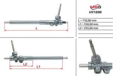 Рулевая рейка без ГУР восстановленная KIA Sportage 2010-2013, Hyundai Tucson 200 (MSG). Артикул HY109R