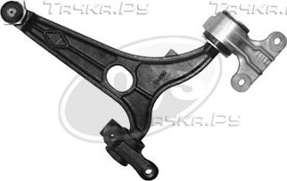 Поперечный рычаг передней подвески DYS (Серый чугун) правый для Peugeot Expert II 2007-2016. Артикул 20-20797