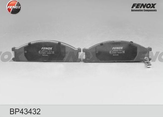 Тормозные колодки Fenox. Артикул BP43432