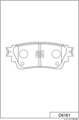 Тормозные колодки MK Kashiyama. Артикул D6161