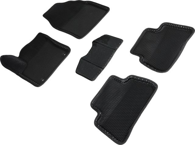 Коврики Seintex 3D EVA Ромб для салона Toyota CH-R 2WD 2016-2019 ЧЕРНЫЕ. Артикул 95218