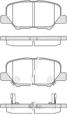 Колодки тормозные, задние D6146M (Just Drive). Артикул JBP0371
