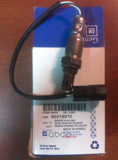 Лямбда-зонд (кислородный датчик) General Motors. Артикул 96418970