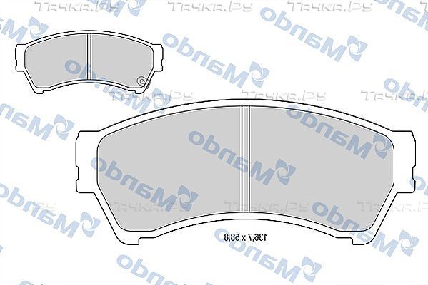 Тормозные колодки Mando. Артикул MBF015644