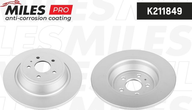 Тормозной диск Miles задний для Ford Kuga II 2013-2019. Артикул K211849