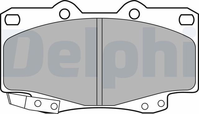 Тормозные колодки Delphi (Low-Metallic). Артикул LP2242