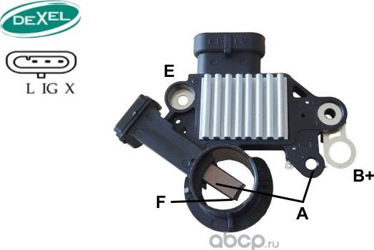 Регулятор напряж. генератора (Dexel). Артикул EVR20470