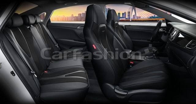 Чехлы универсальные каркасные CarFashion 5D Integral Plus на сидения авто, цвет Черный/Черный/Карбон. Артикул 27243