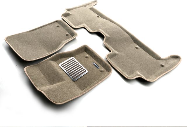 Коврики текстильные Euromat 3D Lux для салона Land Rover Range Rover Sport II L494 2014-2021 Бежевые. Артикул EM3D-003109T