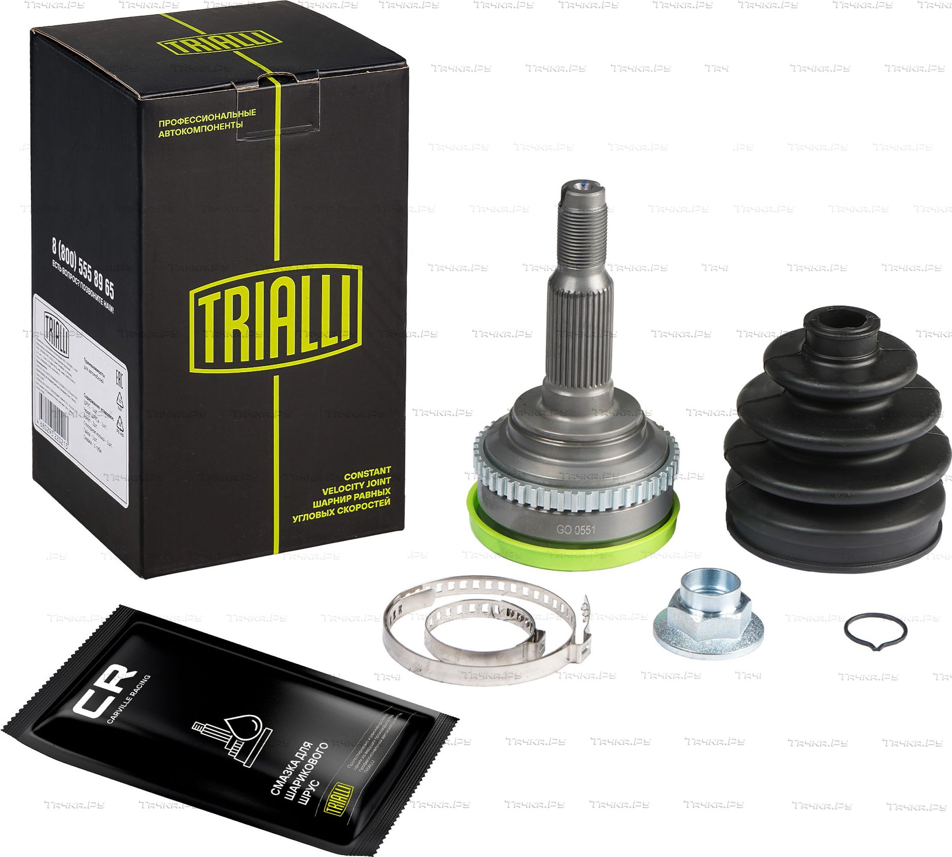 Шрус внутренний (граната) Trialli передний для Chevrolet Nubira 2005-2011. Артикул GO 0551