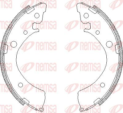 Тормозные колодки Remsa. Артикул 4367.00