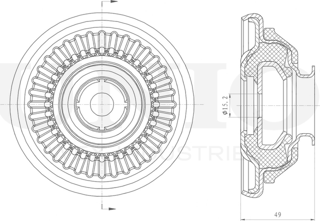 Опора амортизационной стойки (Unio). Артикул RMP-13127