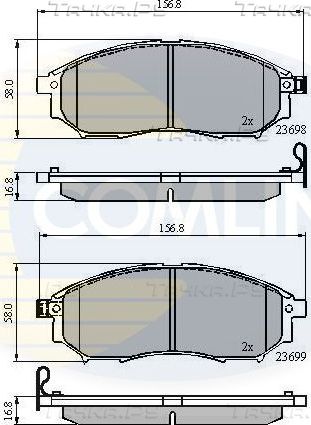 Тормозные колодки Comline Comline передние для Infiniti M IV 2010-2013. Артикул CBP31524