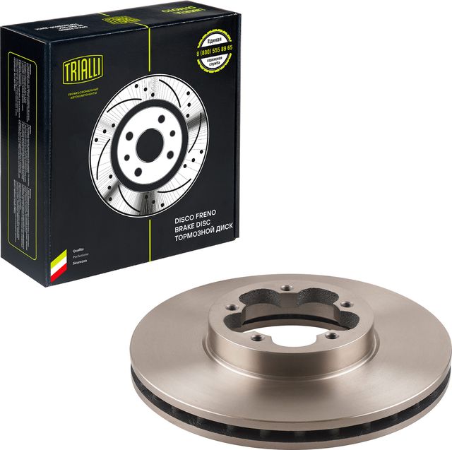 Тормозной диск Trialli передний для Ford Transit VII 2006-2014. Артикул DF 105105