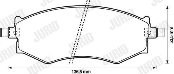 Тормозные колодки Jurid. Артикул 572339J