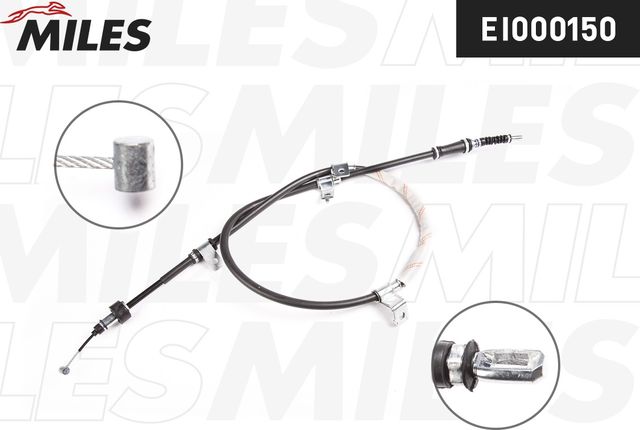 Трос ручника (тросик ручного тормоза) Miles. Артикул EI000150