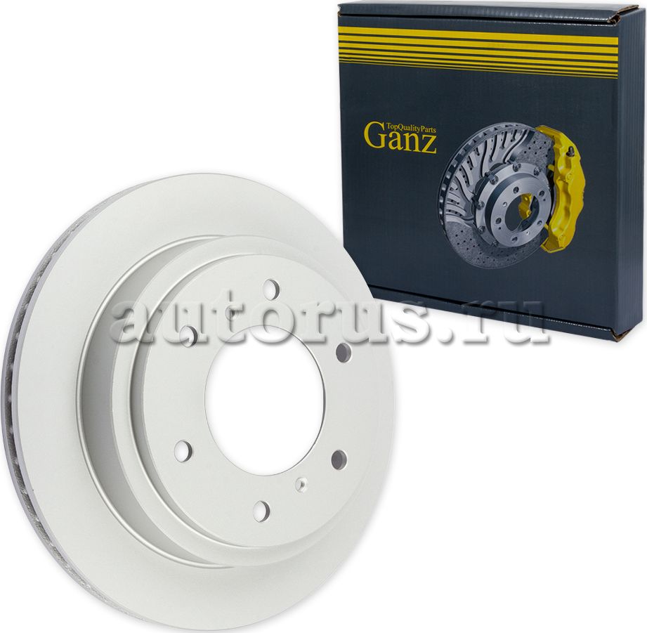 Диск тормозной задний с покрытием (Ganz). Артикул GIJ10135