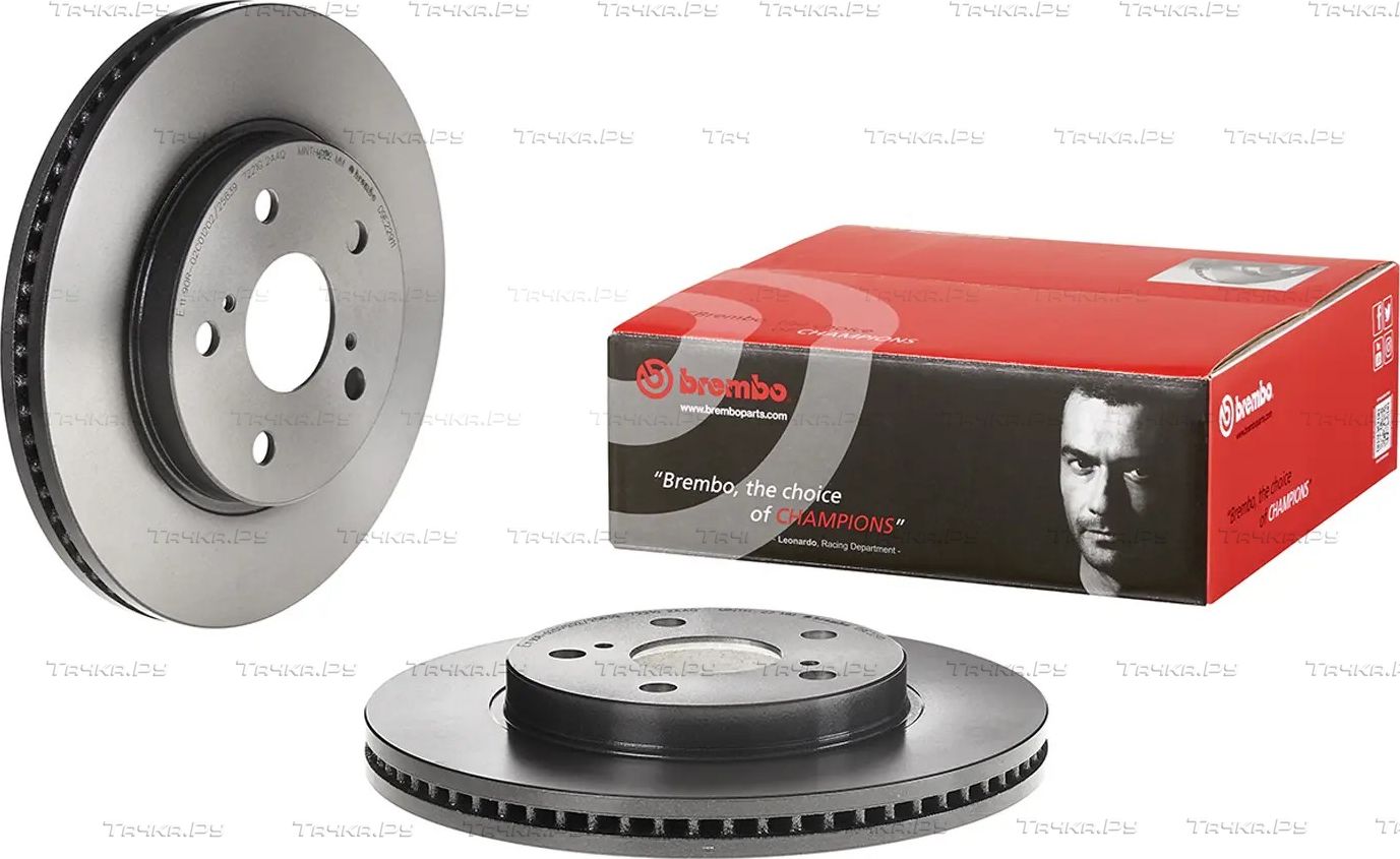 Тормозной диск Brembo PRIME LINE - UV Coated передний для Toyota Corolla E210 2018-2026. Артикул 09.E229.11