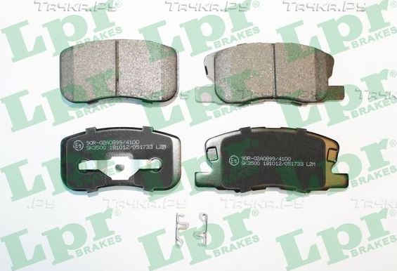 Тормозные колодки LPR. Артикул 05P1733