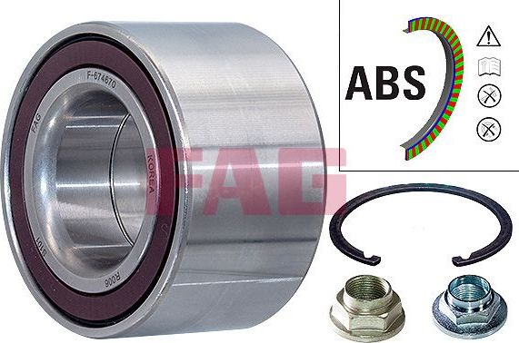 Ступичный подшипник (комплект) Fag. Артикул 713 6157 40