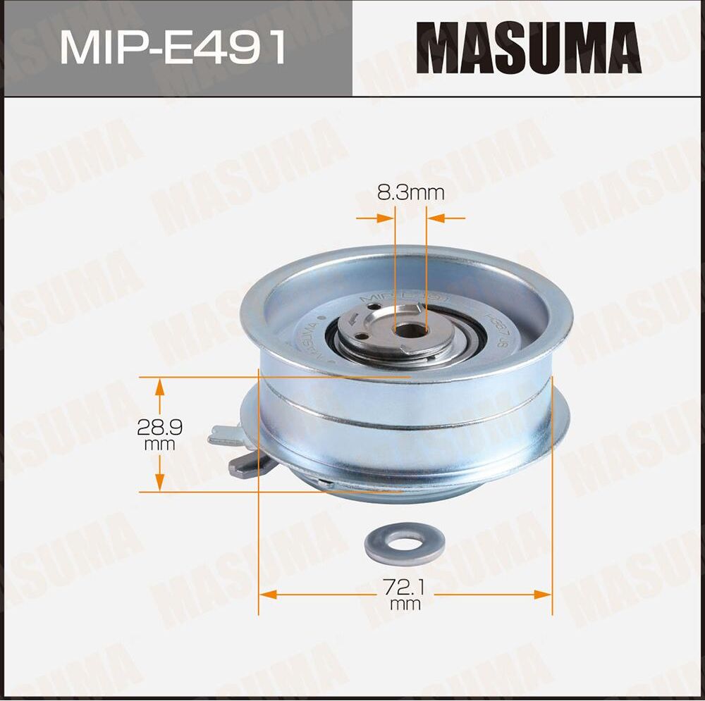 Ролик натяжной ремня ГРМ, BSE, APK, AVU (Masuma). Артикул MIPE491