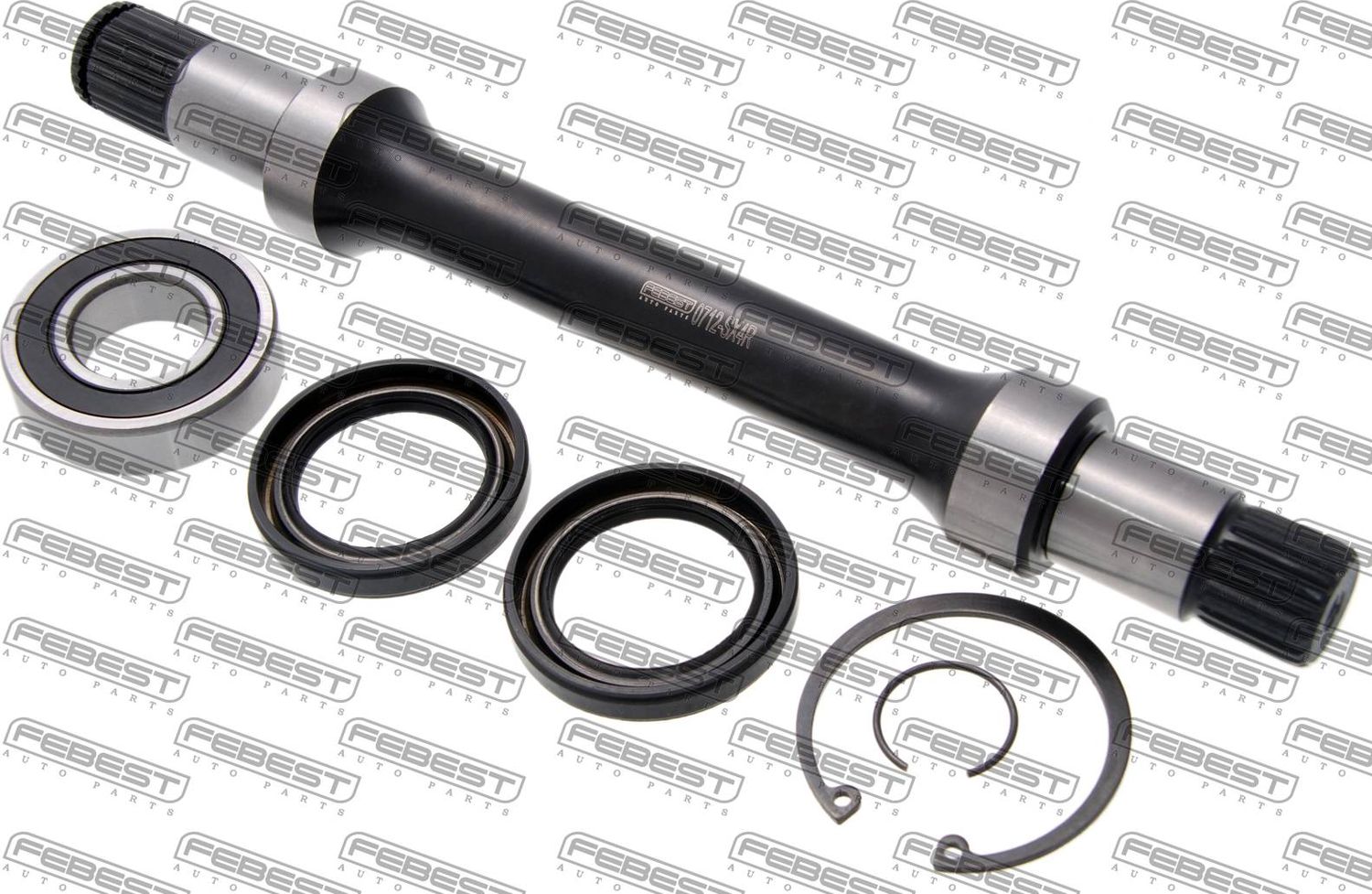 Полуось (привод в сборе, приводной вал) Febest. Артикул 0712-SX4R