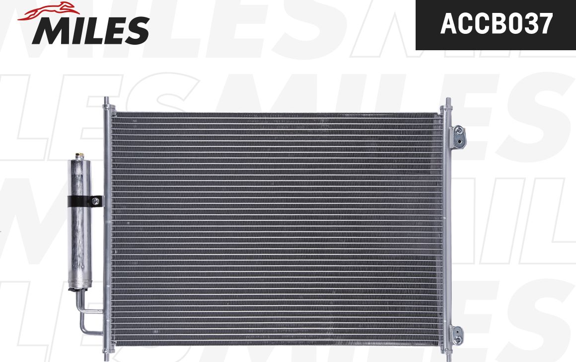 Радиатор кондиционера (конденсатор) Miles (алюминий). Артикул ACCB037