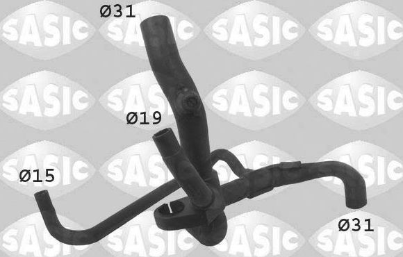 Патрубок радиатора (системы охлаждения) Sasic. Артикул 3404007