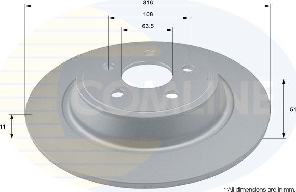 Тормозной диск Comline Comline. Артикул ADC1290