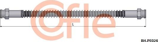 Тормозной шланг Cofle. Артикул 92.BH.PE024
