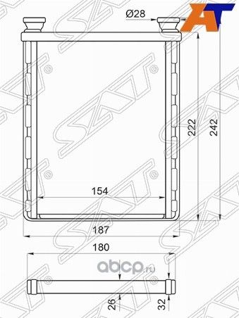 РАДИАТОР ОТОПИТЕЛЯ (SAT). Артикул STLX463950