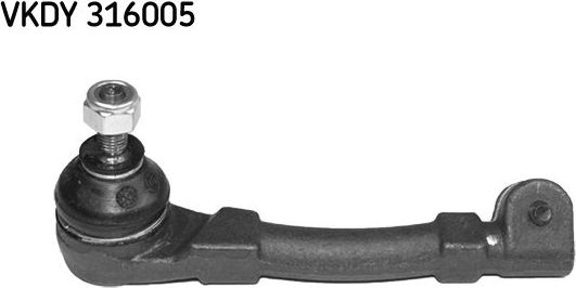 Наконечник рулевой тяги SKF правый для Renault Clio II 1998-1999. Артикул VKDY 316005