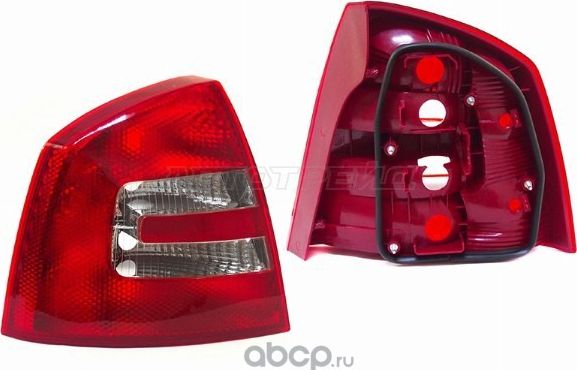 AT_Фонарь задний SKODA OCTAVIA III 04-08 4D (SAT). Артикул ST6651909L