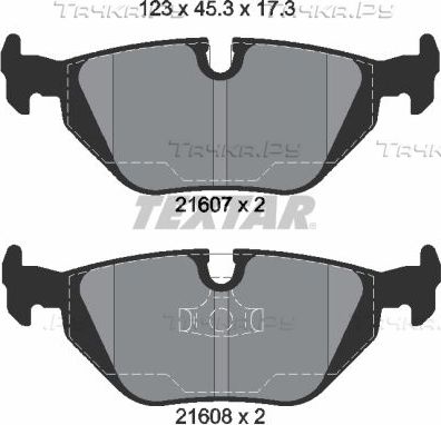 Тормозные колодки Textar Q+ задние для BMW Z1 1988-1991. Артикул 2160702