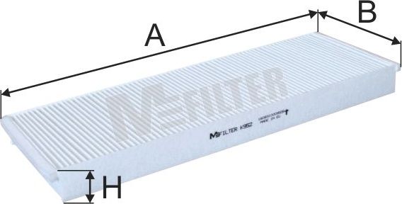 Салонный фильтр MFilter для Mercedes-Benz Actros MP2 2002-2008. Артикул K 952