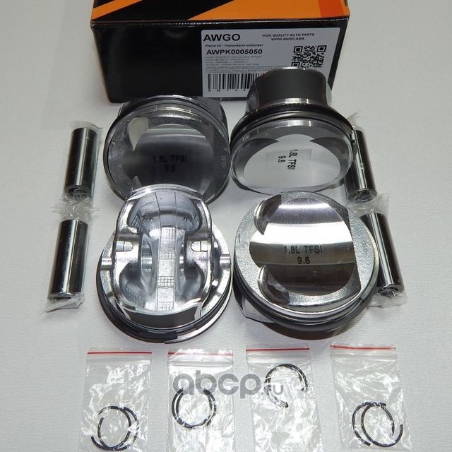 4 шт. порш., кольца, пальцы 0,50 (комплект) AWPK0005050 (Awgo) Awgo. Артикул AWPK0005050