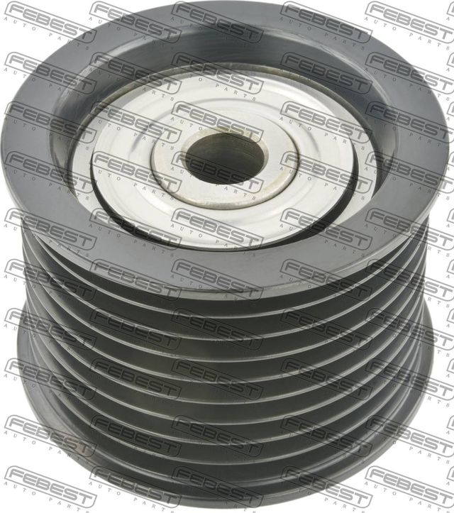 Направляющий (ведущий) ролик приводного поликлинового ремня Febest. Артикул 0188-VDJ201
