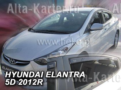 Дефлекторы Heko для окон Hyundai Elantra V седан 2010-2016. Артикул 17270