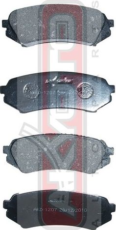 Тормозные колодки Akyoto Packing AKYOTO. Артикул AKD-1207