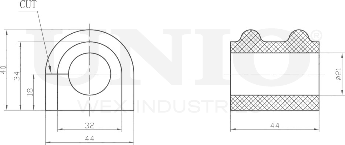 Втулка стабилизатора (Unio). Артикул RMP-10155