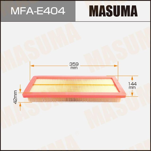 Воздушный фильтр Masuma. Артикул MFA-E404
