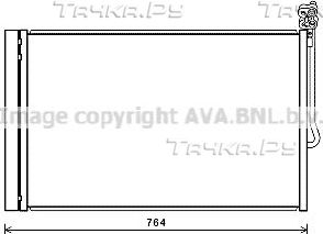 Радиатор кондиционера (конденсатор) AVA (алюминий). Артикул VN5334D