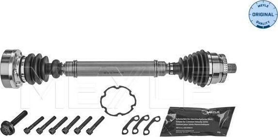 Полуось (привод в сборе, приводной вал) Meyle Original передняя правая для Audi A4 I (B5) 1994-2001. Артикул 100 498 0696