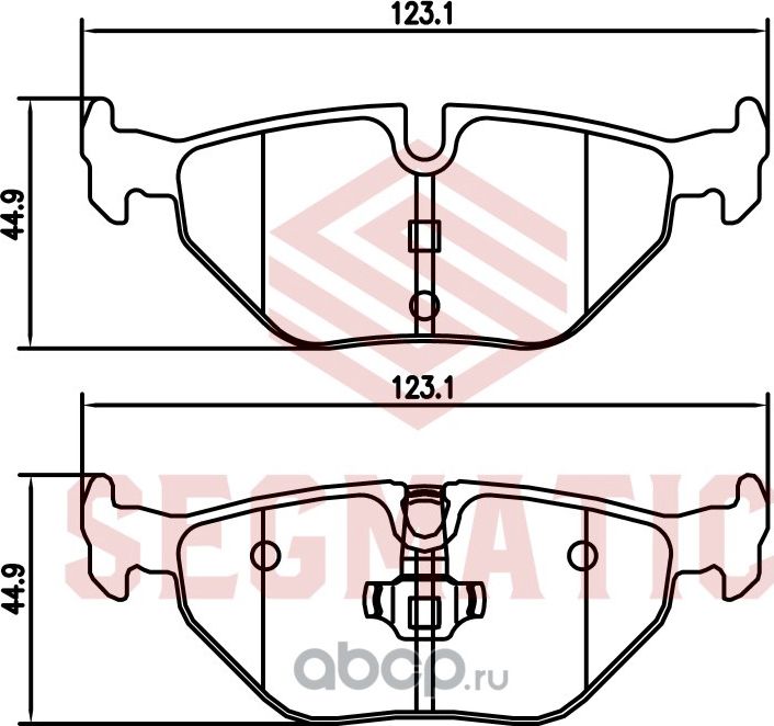 Колодка торм диск зад (Segmatic). Артикул SGBP2698
