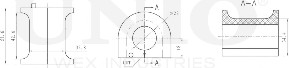 Втулка стабилизатора (Unio). Артикул RMP-10017