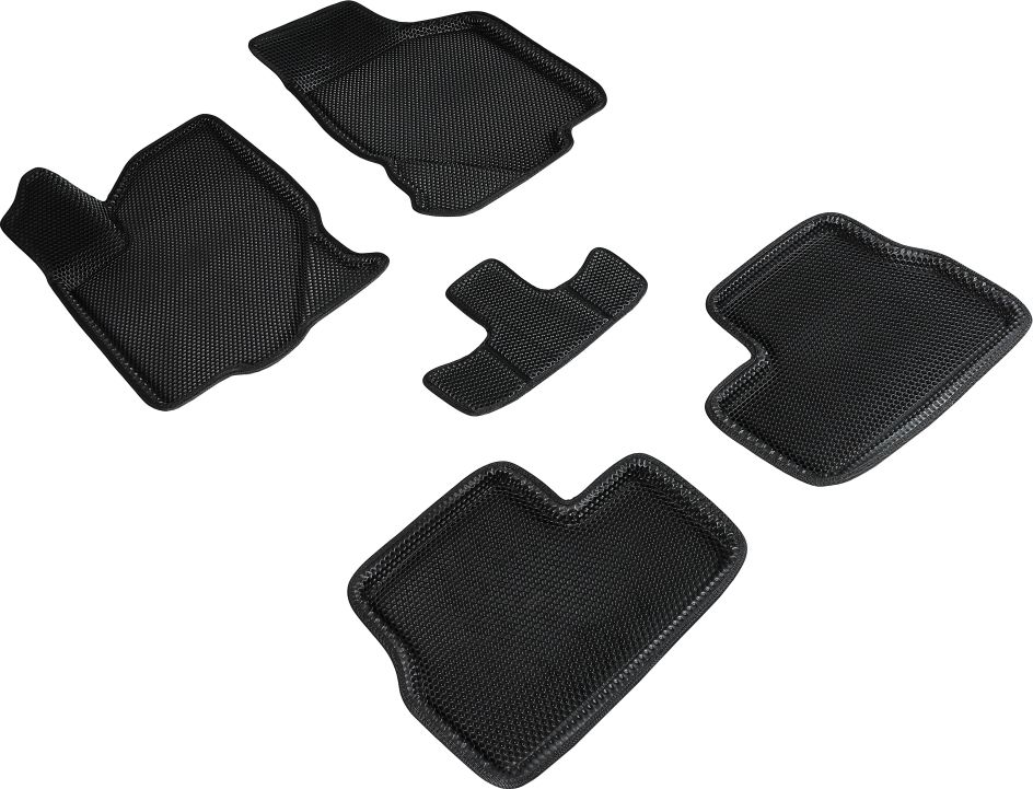 Коврики Seintex 3D EVA Соты для салона ВАЗ Lada Granta I 2018-2026 ЧЕРНЫЕ. Артикул 95167