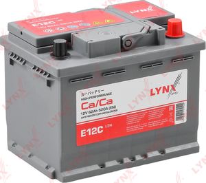 Аккумулятор 62 Ah, 520 A, обратная, 242X174X189 (Lynxauto) Lynxauto. Артикул E12C