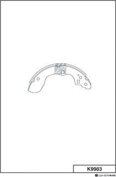 Тормозные колодки MK Kashiyama. Артикул K9983